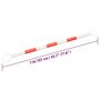 Voir la diapositive 6 : VIDAXL Barres de cones de circulation retractables 10pcs ABS 116-197cm