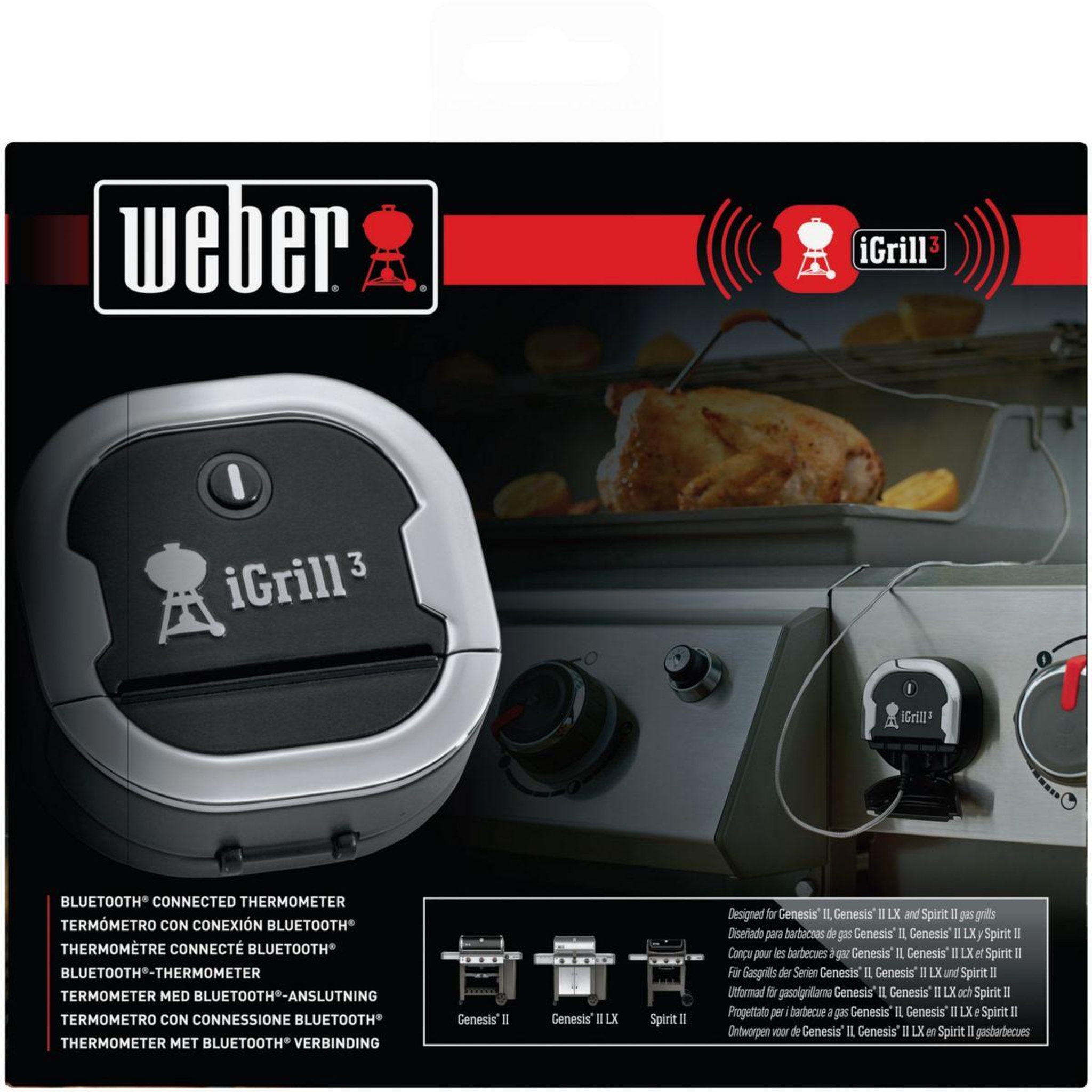 Voir la diapositive 3 : Weber Thermomètre de cuisson IGrill 3