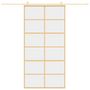 Voir la diapositive 3 : VIDAXL Porte coulissante dore 102,5x205cm verre ESG clair et aluminium