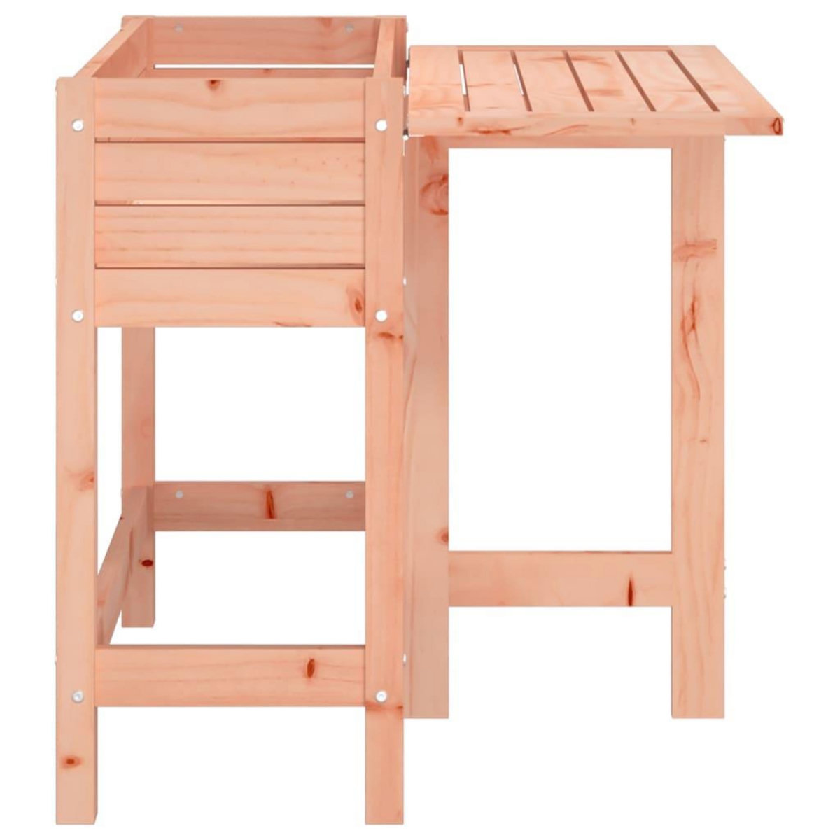 VIDAXL Jardiniere avec dessus de table pliable bois de Douglas massif