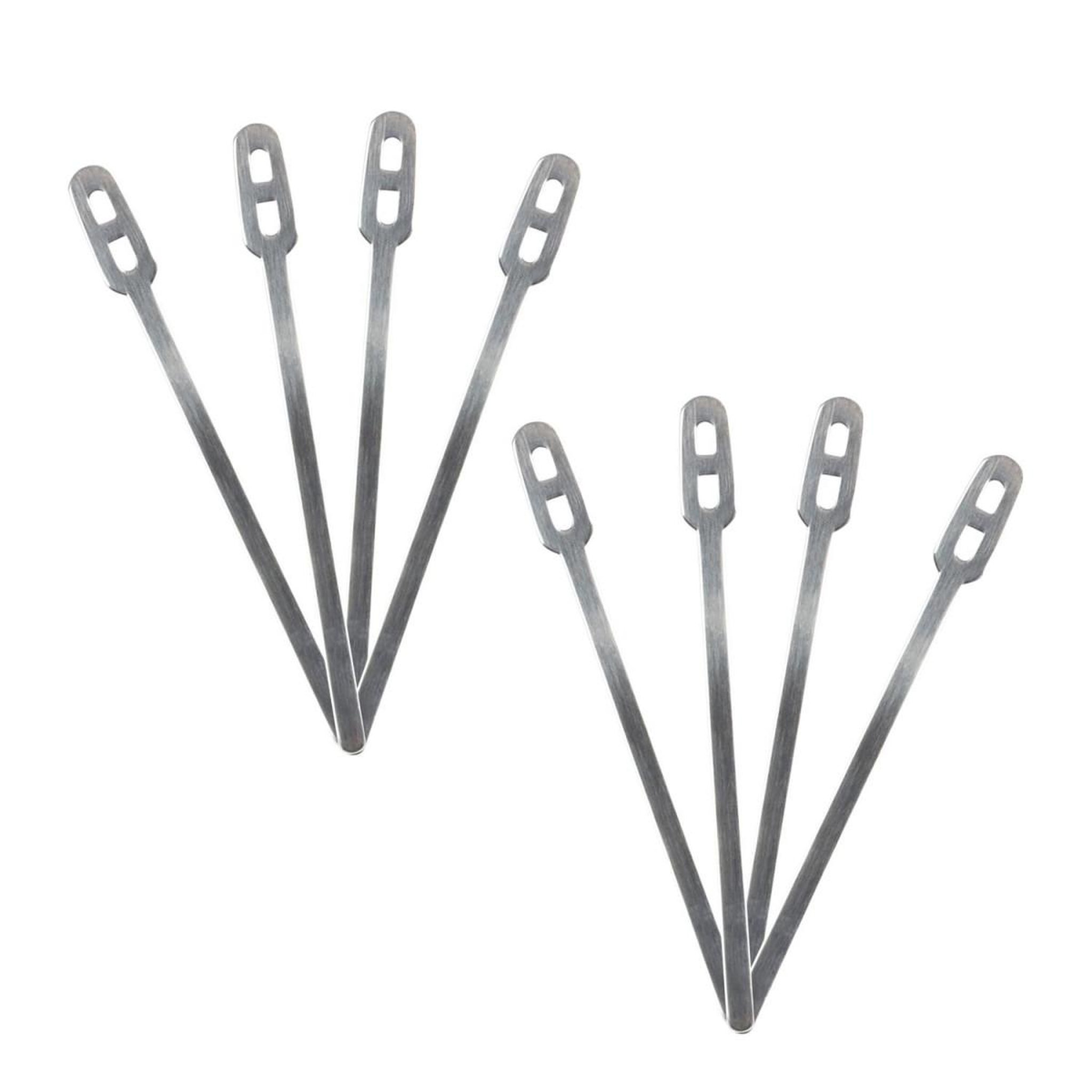 COOK CONCEPT Lot de 8 Touillettes pour Café  Métal  11cm Gris
