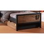 Voir la diapositive 3 : Paris Prix Pack - Lit Enfant, Chevet, Tiroir & Armoire  Alex I  Marron & Noir