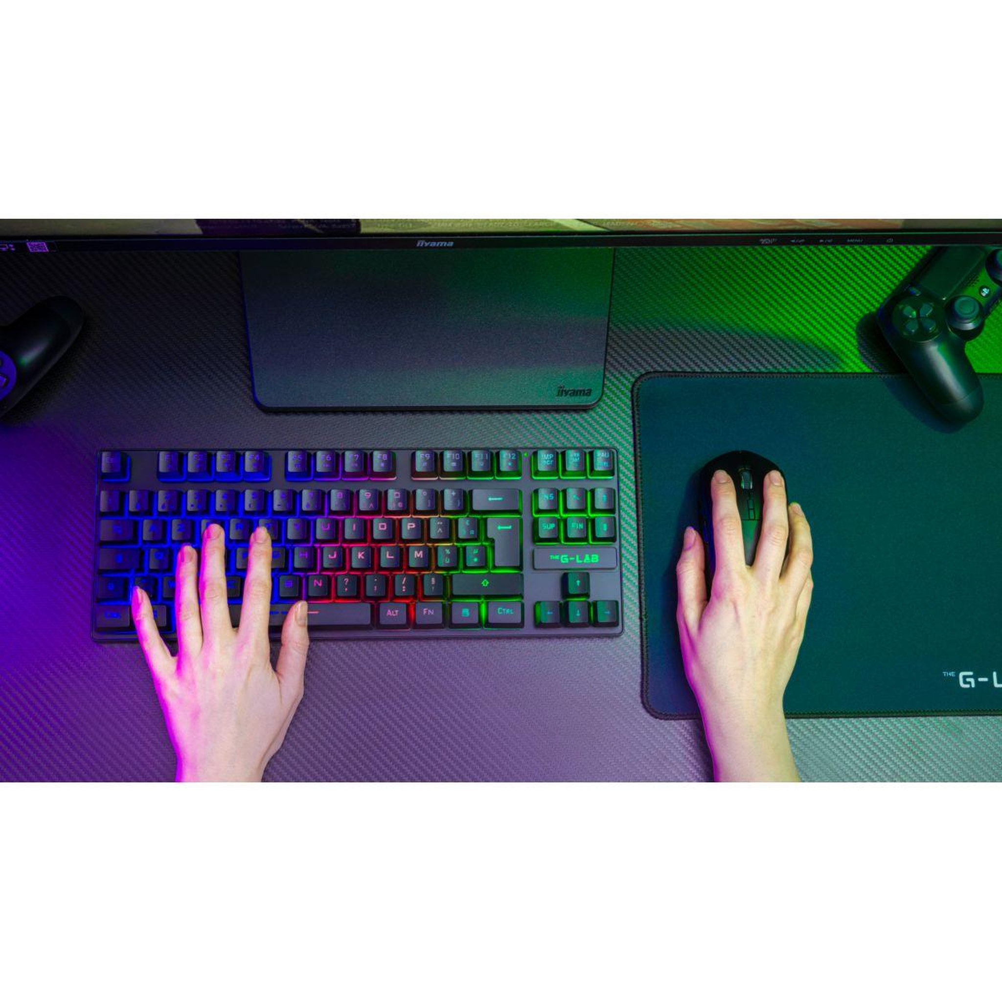 Voir la diapositive 5 : THE G-LAB Pack clavier et souris gamer combo oxygen ex