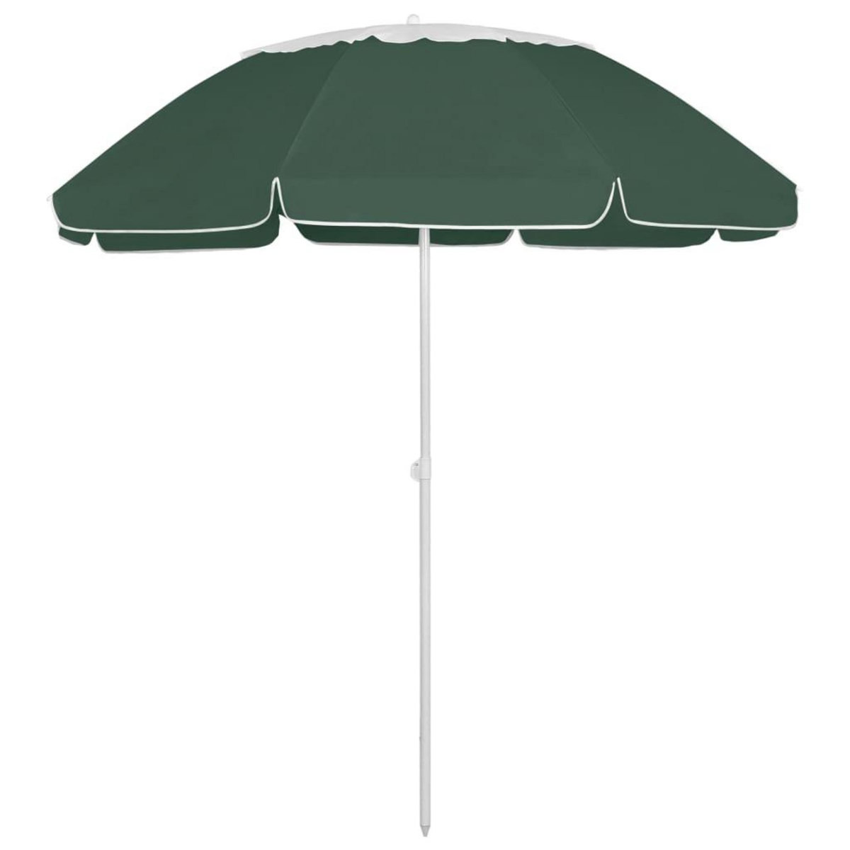 VIDAXL Parasol de plage vert 300 cm