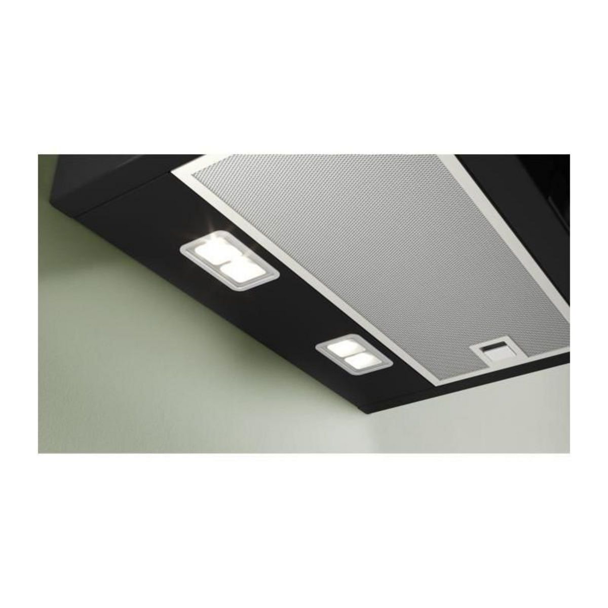 BOSCH Hotte décorative inclinée 60cm 768m³/h noir - DWK67FN60