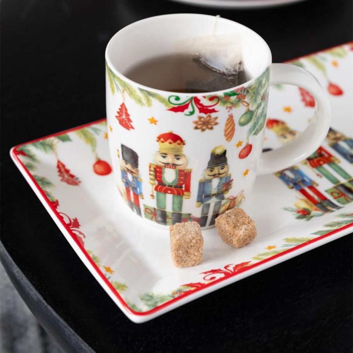 Paris Prix Assiette de Présentation de Noël  Casse-Noisette  33cm Blanc