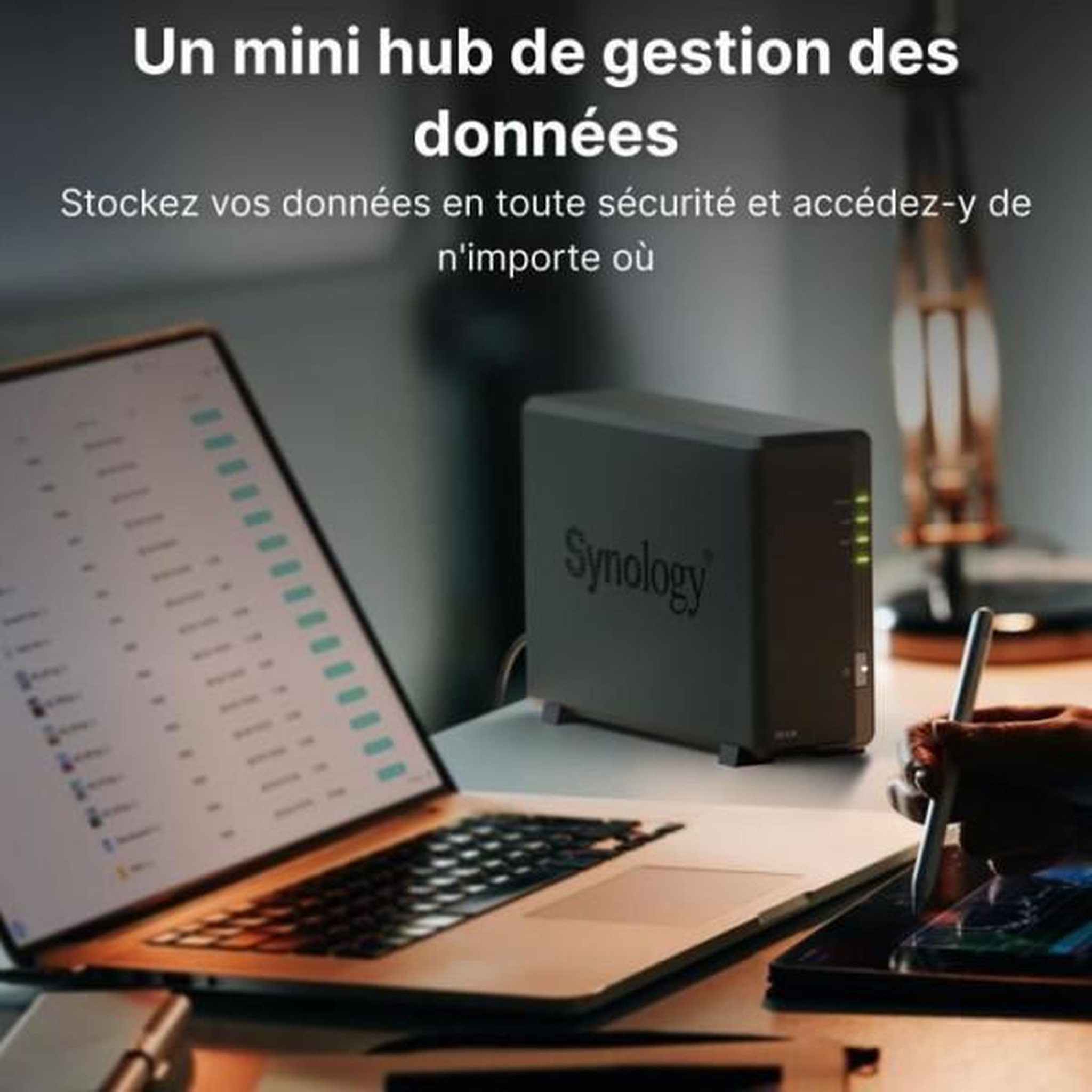 Voir la diapositive 4 : SYNOLOGY Serveurs NAS Synology Disk Station DS124 Noir