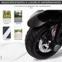HOMCOM Moto électrique pour enfants 3 roues 6 V 3 Km/h effets lumineux et sonores noir
