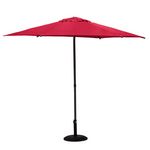 HESPERIDE Parasol Soya rond. Coloris disponibles : Marron, Gris, Vert, Rouge, Bleu