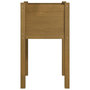 Voir la diapositive 4 : VIDAXL Jardiniere d'exterieur Marron miel 40x40x70 cm Pin massif