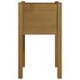 Voir la diapositive 4 : VIDAXL Jardiniere d'exterieur Marron miel 40x40x70 cm Pin massif