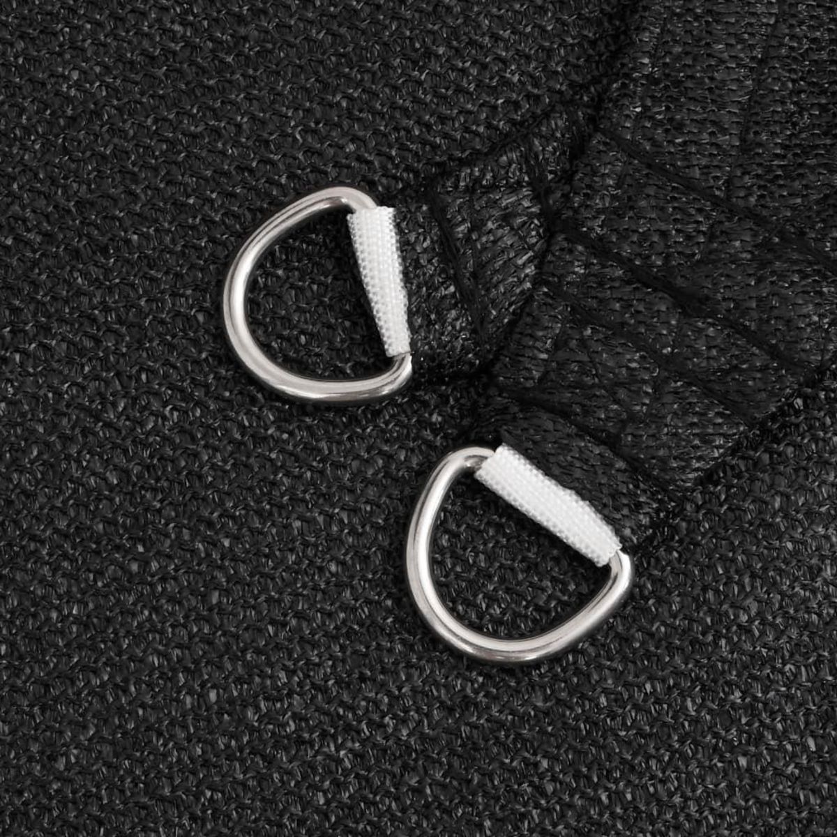 VIDAXL Voile d'ombrage 160 g/m^2 Noir 3,6x3,6x3,6 m PEHD