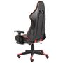 Voir la diapositive 4 : VIDAXL Chaise de jeu pivotante avec repose-pied Rouge PVC