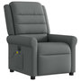 Voir la diapositive 4 : VIDAXL Fauteuil inclinable de massage electrique gris fonce tissu