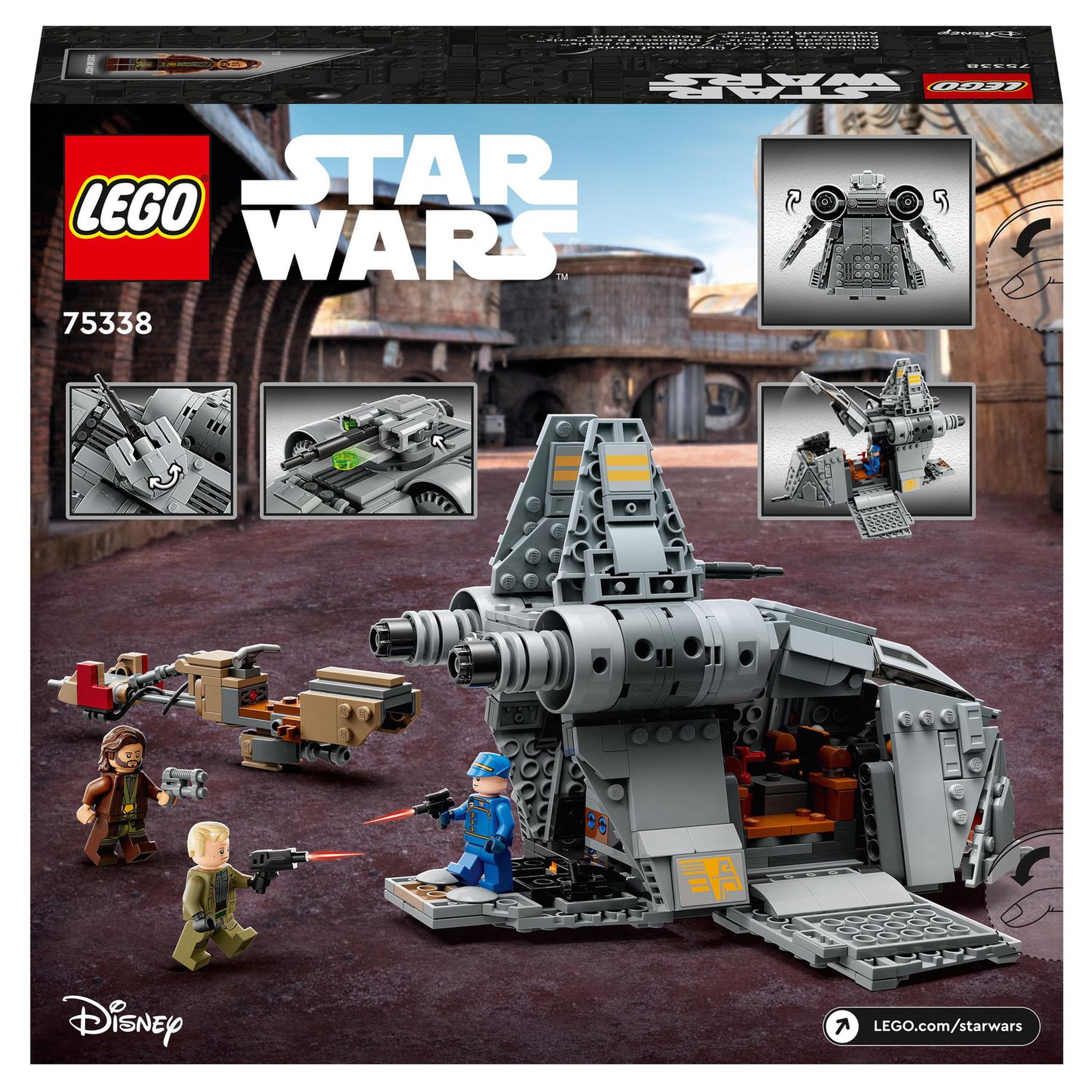 Voir la diapositive 9 : LEGO Star Wars 75338 Embuscade du Ferrix, Construction avec Speeder, Jouet avec 3 Minifigurines de Personnages, et Figurine Cassian Andor, Série Andor