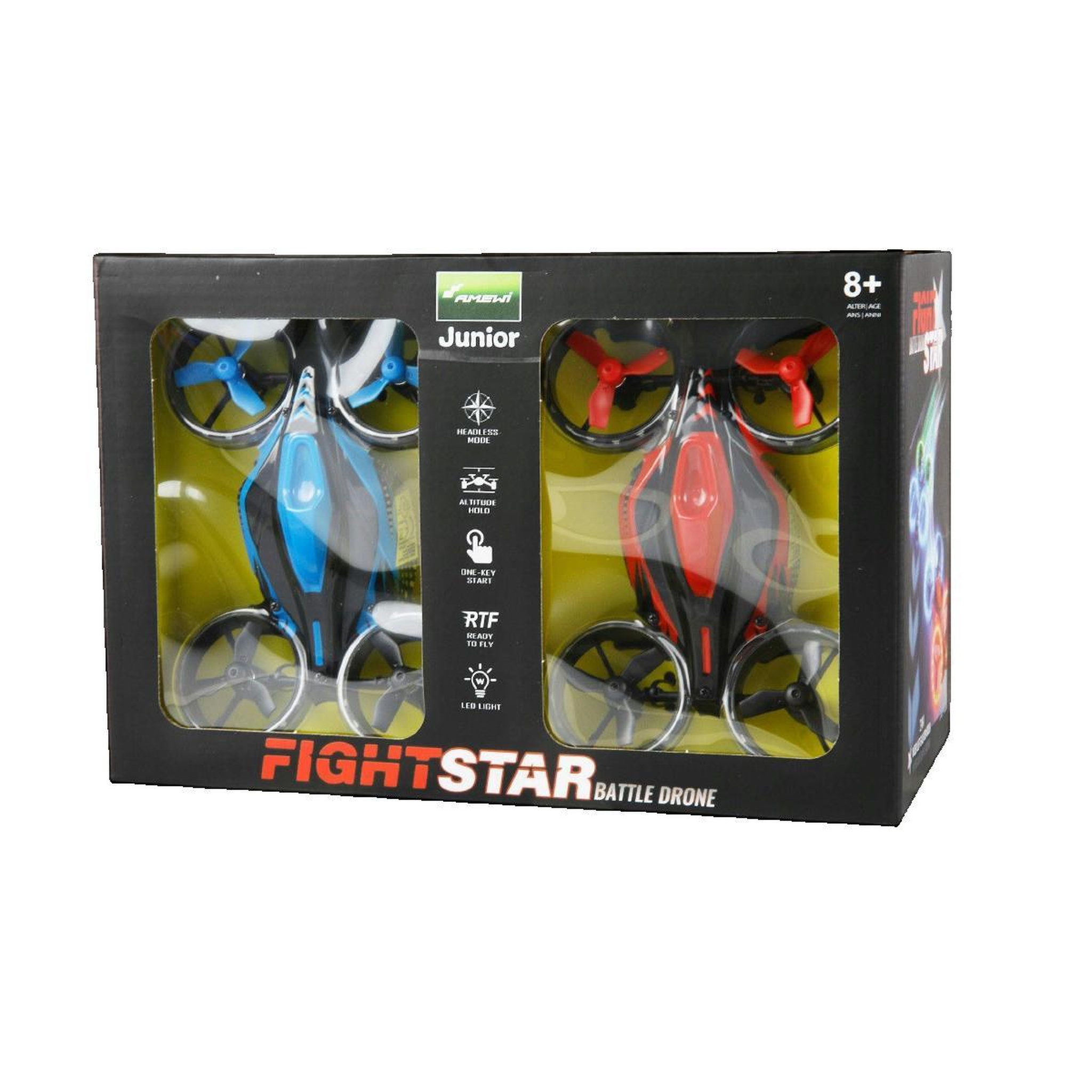 Voir la diapositive 3 : Amewi Drone enfant Amewi Fight Star Battle rouge et bleu