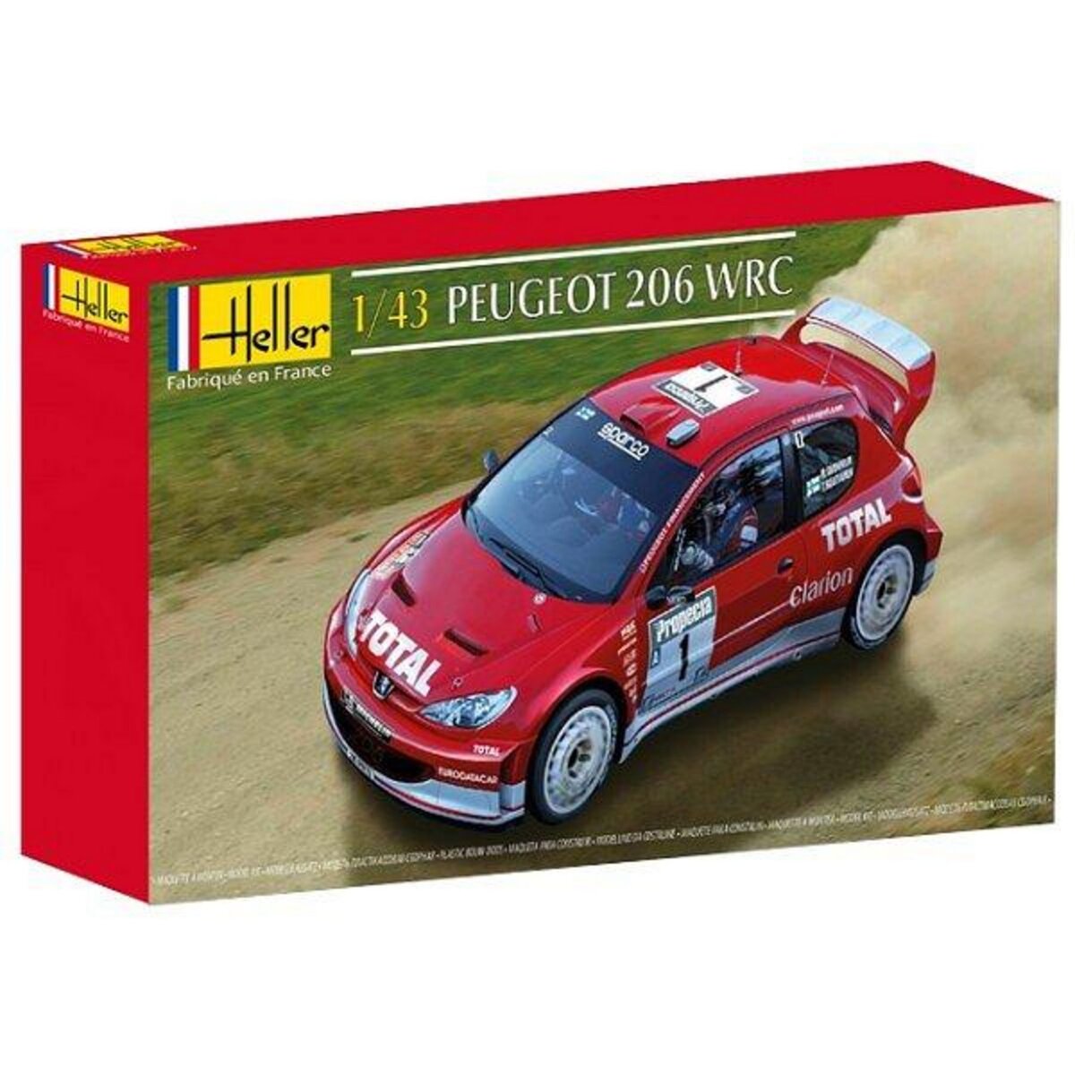 Heller Maquette voiture : Peugeot 206 WRC 03
