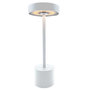 Voir la diapositive 1 : Lumisky Lampe de table sans fil ROBY Blanc Aluminium H30CM