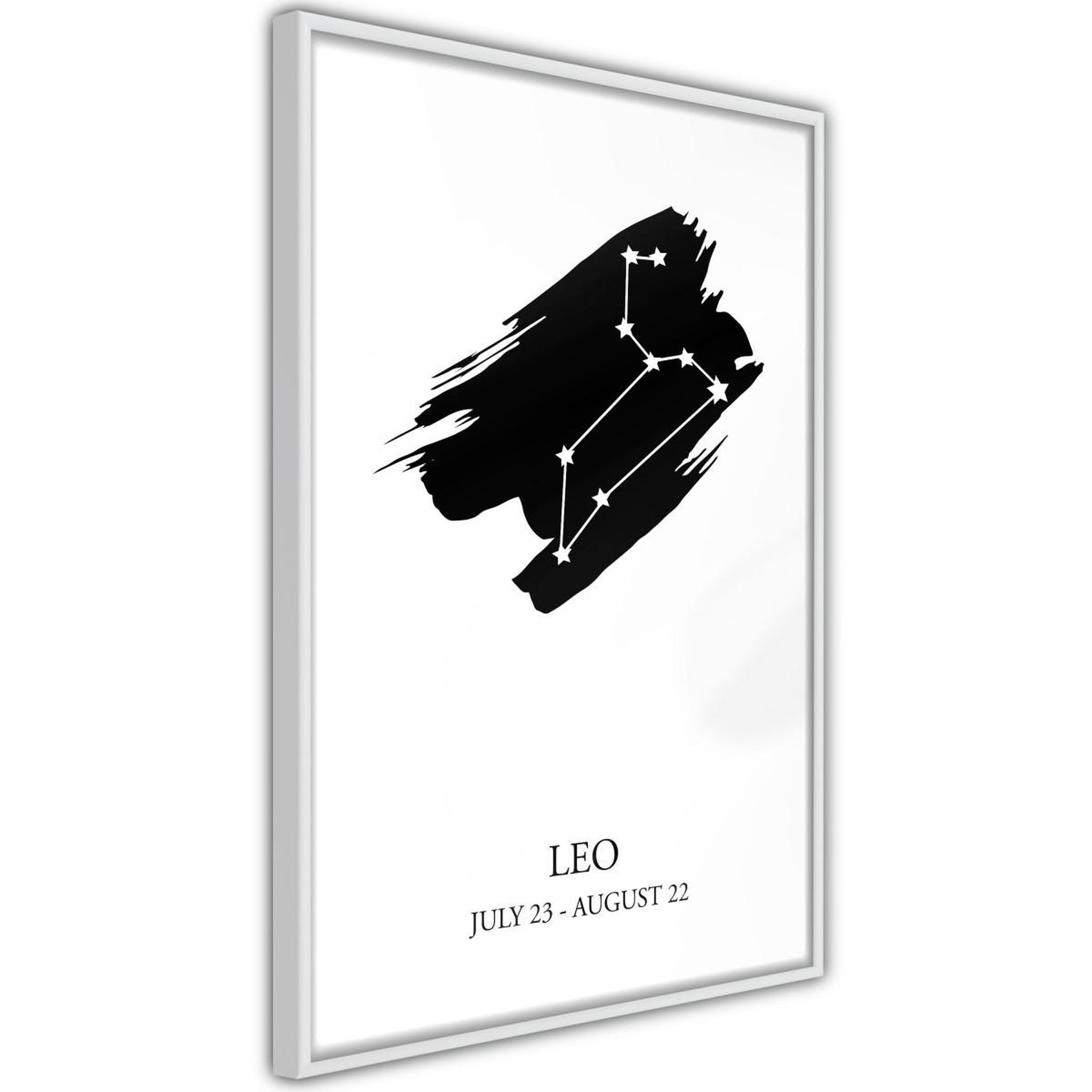 Paris Prix Affiche murale encadrée  zodiac leo i