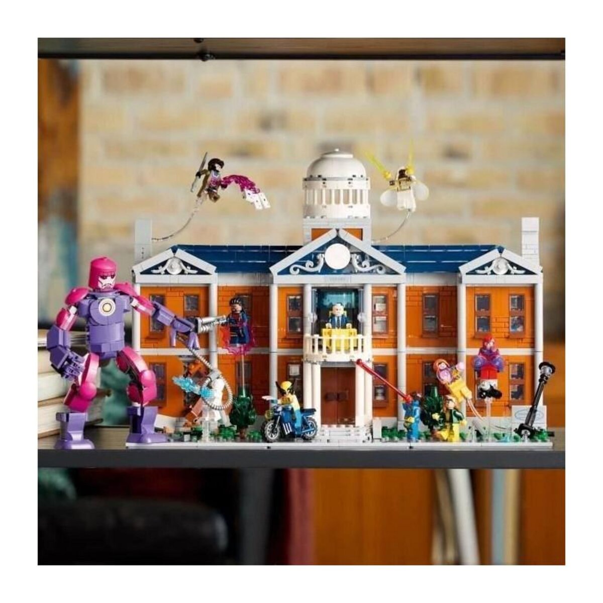LEGO LEGO Marvel Les X-Men : l'institut Xavier - Set de construction pour adultes avec minifigurines dont Wolverine et Professeur X p