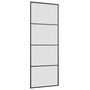 Voir la diapositive 5 : VIDAXL Porte coulissante kit de quincaillerie noir 76x205 cm verre ESG