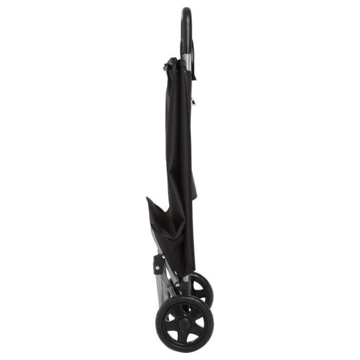 B BASIC & CO Chariot de Marché  Aquarelle  30L Noir