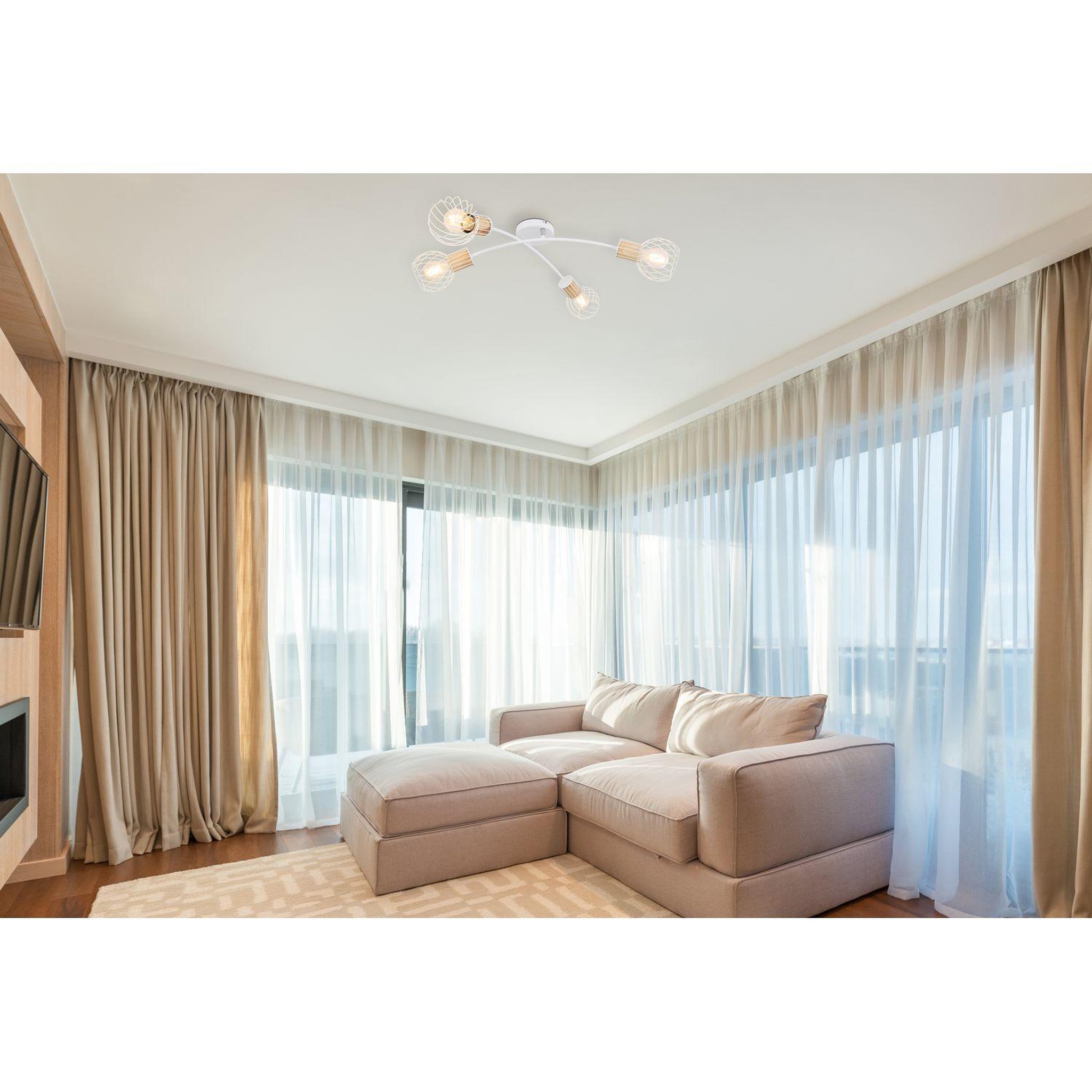 Voir la diapositive 3 : GLOBO Plafonnier design luise