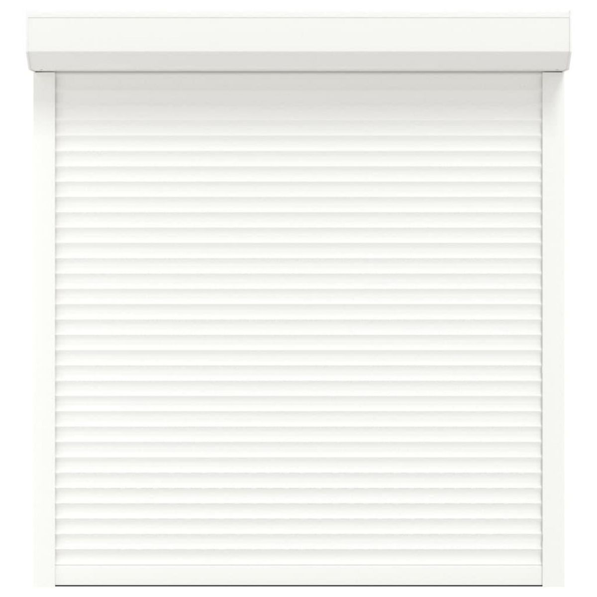 VIDAXL Volet roulant aluminium 130x140 cm blanc