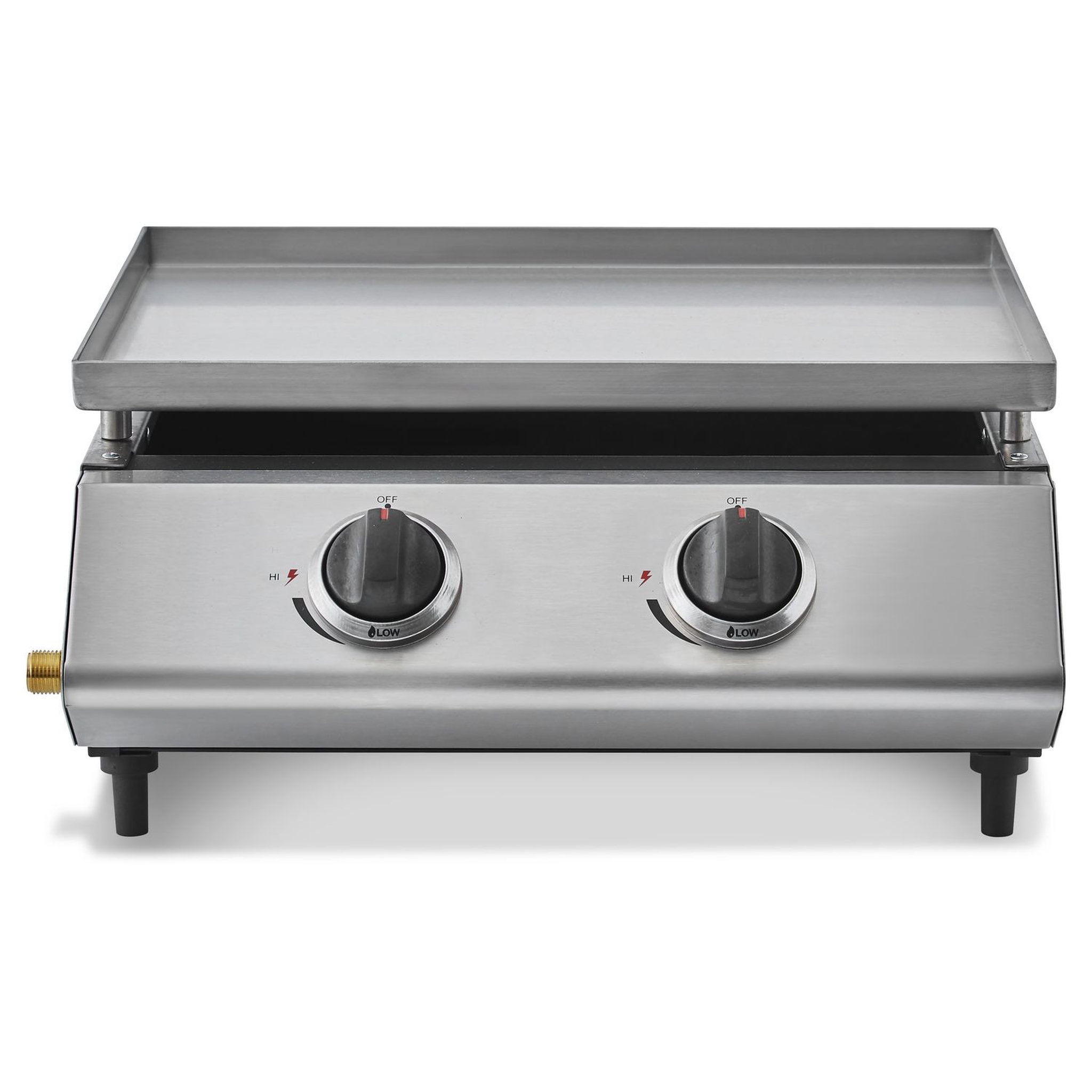 Voir la diapositive 2 : BRASERO Plancha inox 2 BR