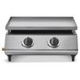 Voir la diapositive 2 : BRASERO Plancha inox 2 BR