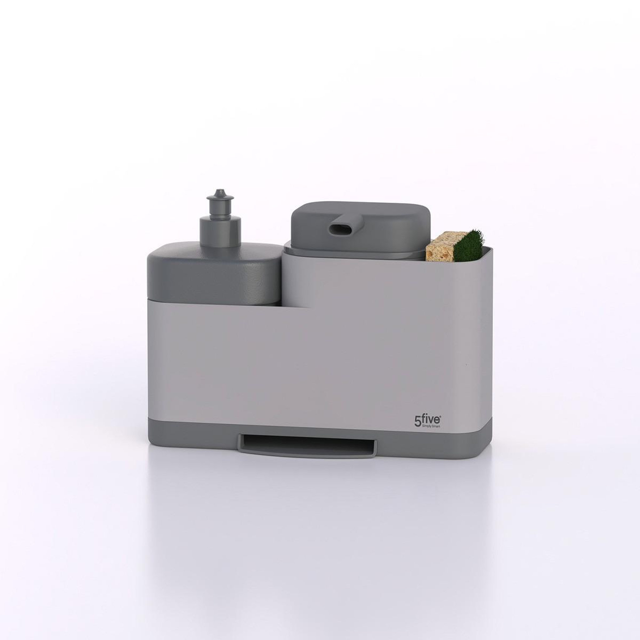 Voir la diapositive 6 : FIVE Distributeur à savon avec organiseur  néo 2  23cm gris