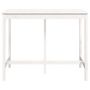 Voir la diapositive 3 : VIDAXL Table de bar Blanc 140x80x110 cm Bois massif de pin