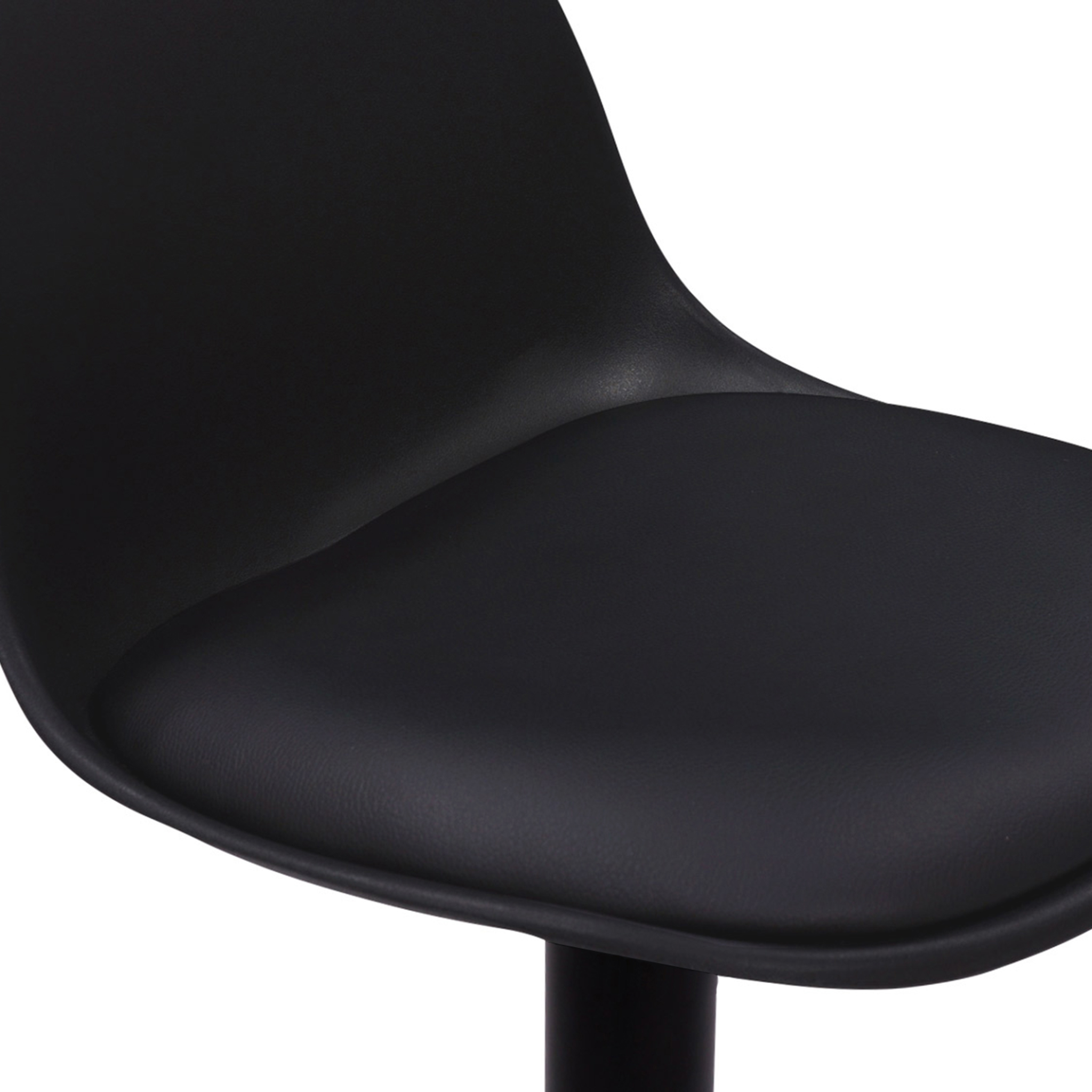 Voir la diapositive 6 : ID MARKET Lot de 2 tabourets de bar karl design noir pied noir