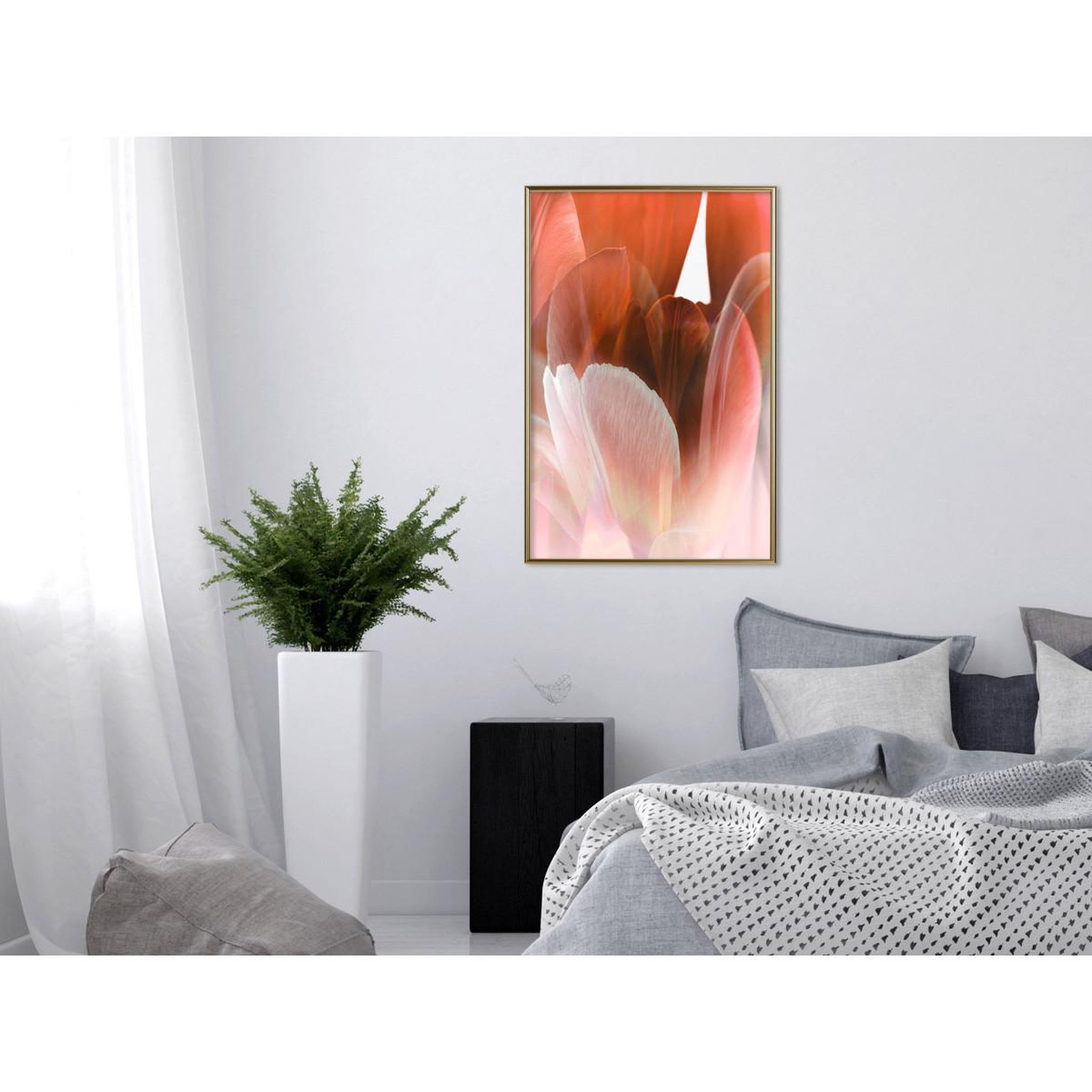 Voir la diapositive 2 : Paris Prix Affiche murale encadrée  tulip petals