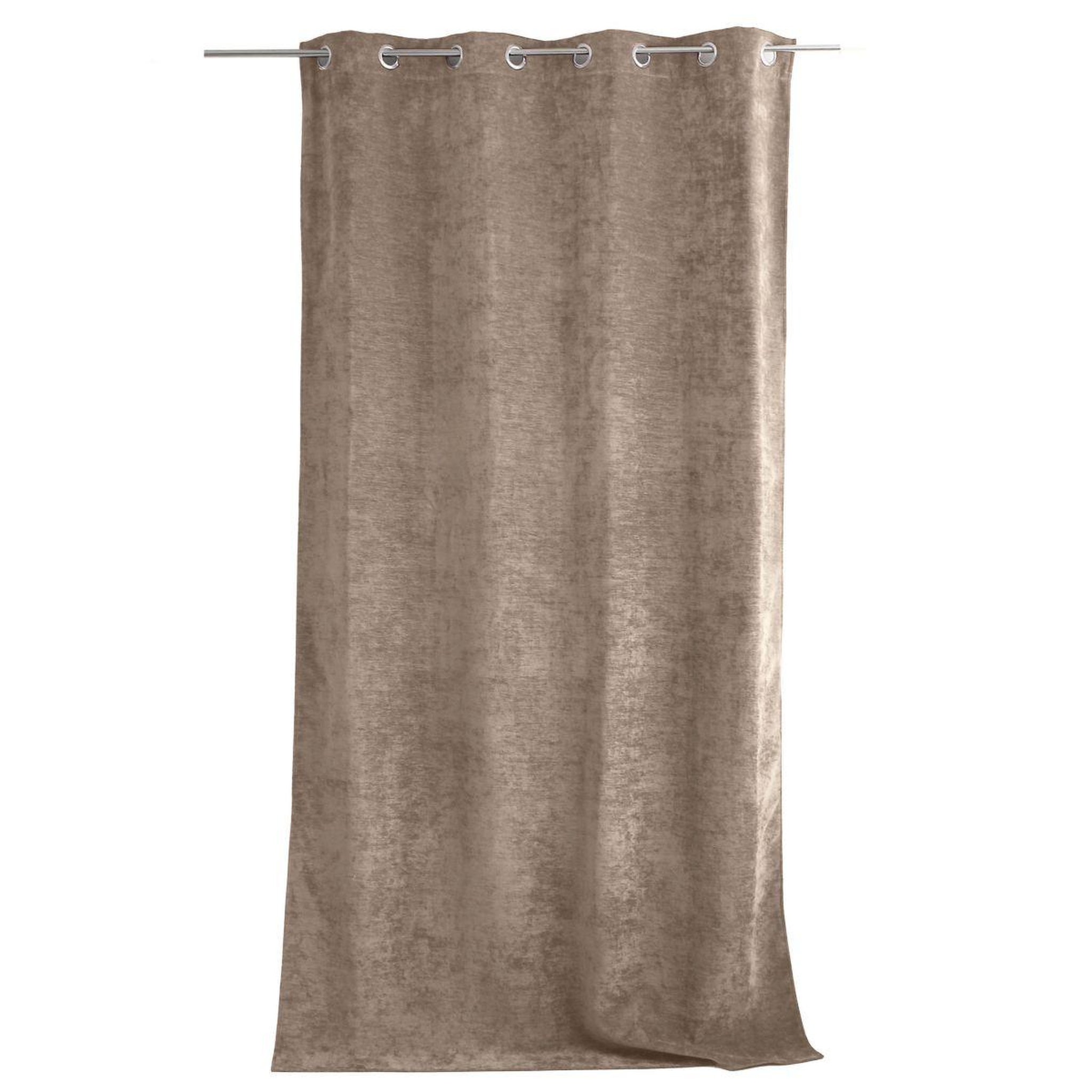 Voir la diapositive 4 : ENJOY HOME Rideau thermique occultant  velvet  140x260cm naturel