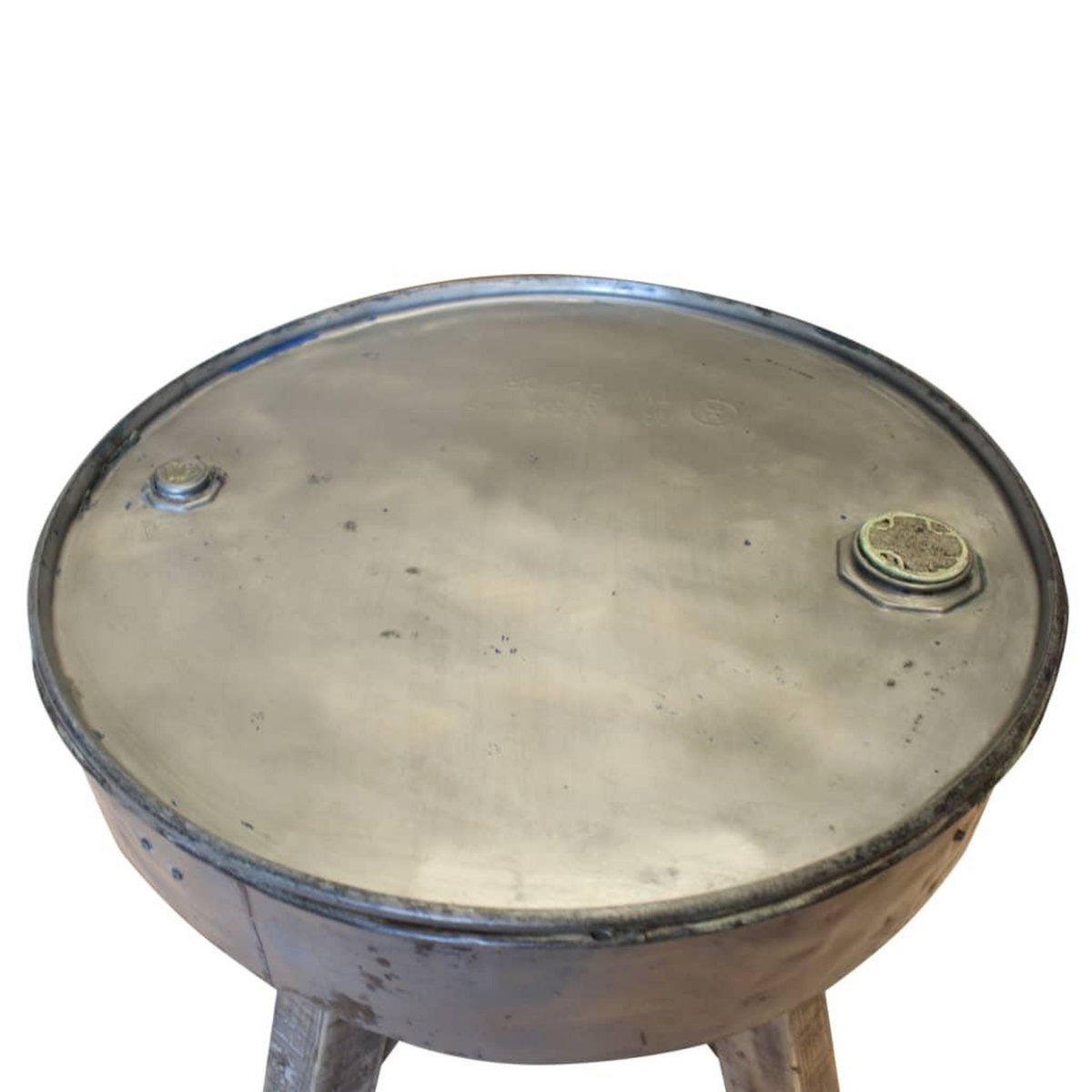 VIDAXL Table basse bois de recuperation melange 60x45 cm argente