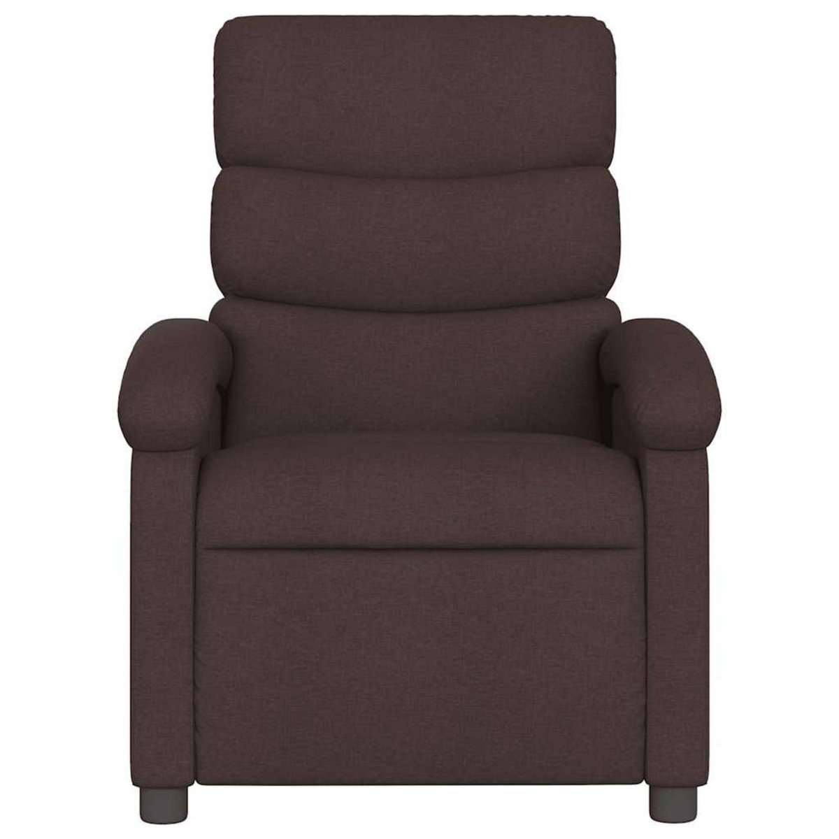 VIDAXL Fauteuil de massage inclinable Marron fonce Tissu