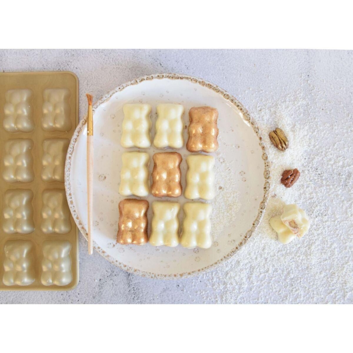 SCRAPCOOKING Moule à biscuits Oursons gold limited edition