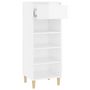 Voir la diapositive 4 : VIDAXL Armoire a chaussures Blanc brillant 40x36x105cm Bois ingenierie