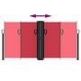 Voir la diapositive 5 : VIDAXL Auvent lateral retractable rouge 120x1200 cm