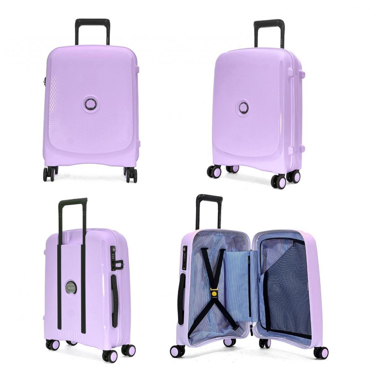 Delsey Lot 2 valises rigides Beaumont cabine 55cm et soute 71cm TSA