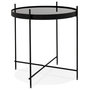 Voir la diapositive 1 : Paris Prix Table d'Appoint Ronde Pliable  Minois  45cm Noir