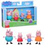 Voir la diapositive 2 : HASBRO Pack de 4 figurines Peppa Pig Tenue classique