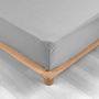 Voir la diapositive 5 : Paris Prix Drap Housse  Percaline  90x190cm Gris