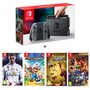Pack Console Nintendo Switch Grise + FIFA 18 + Mario Lapin Crétin + Rayman Legends + Sonic Forces