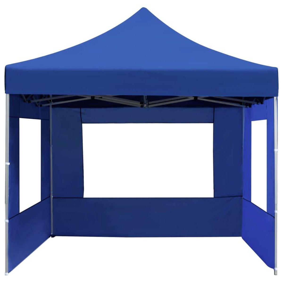 VIDAXL Tente de reception pliable avec parois Aluminium 4,5x3 m Bleu