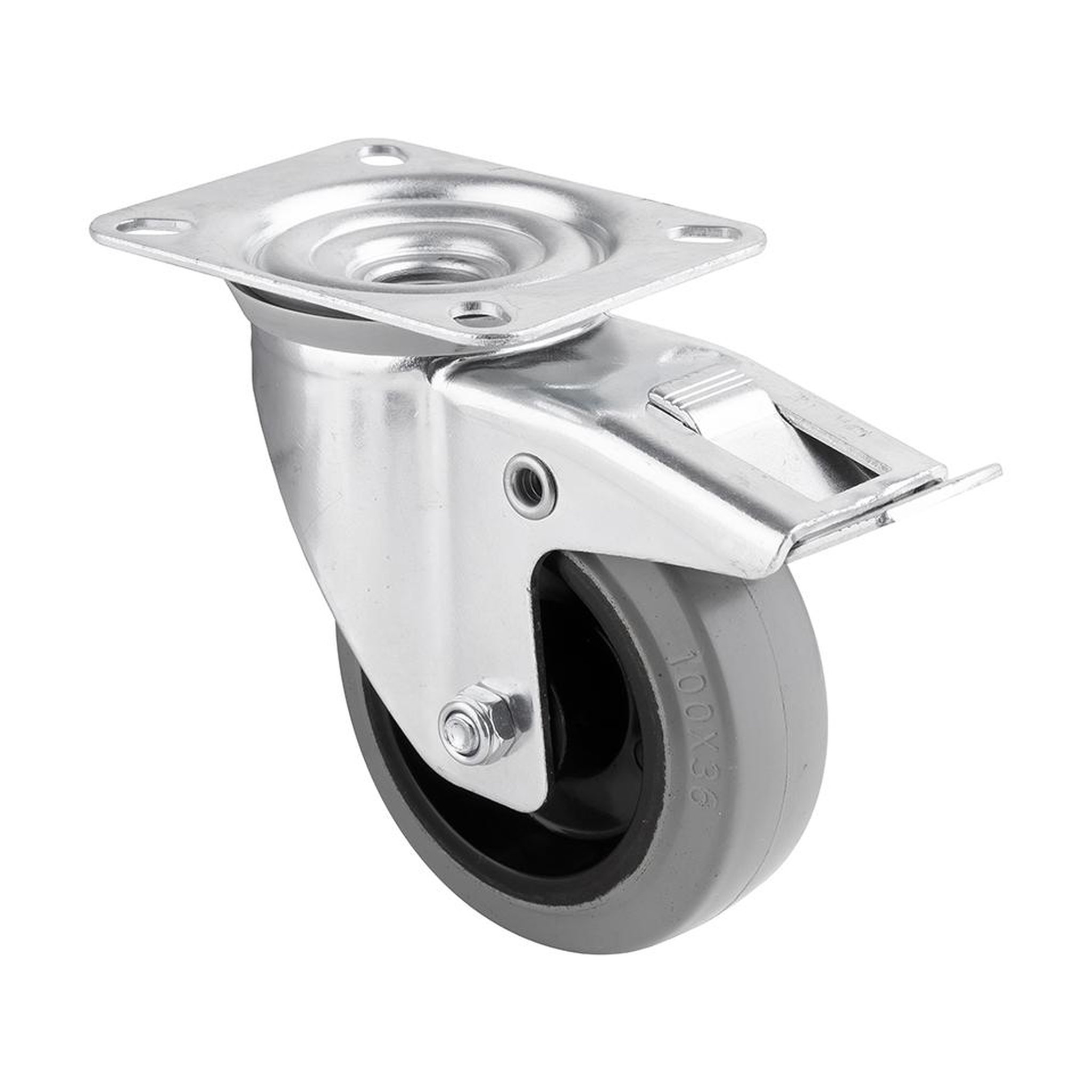 CENTRALE BRICO Roulette de meuble medium duty 100/160 avec frein