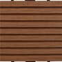 Voir la diapositive 5 : VIDAXL Carreaux de terrasse WPC 30x30 cm 11 pcs 1 m2 Marron