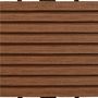 Voir la diapositive 5 : VIDAXL Carreaux de terrasse WPC 30x30 cm 11 pcs 1 m2 Marron