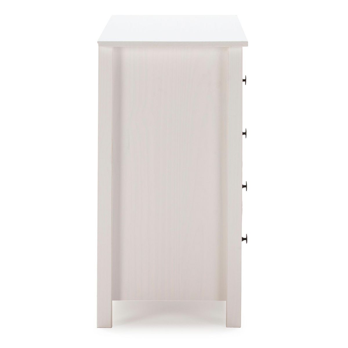 VS VENTA-STOCK Commode 5 tiroirs Magda dans les tiroirs Blanc et Multicolores, 79 cm Longueur